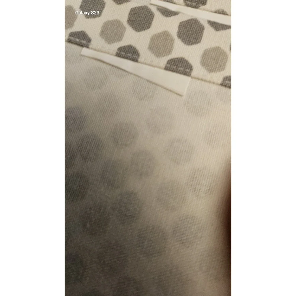 Set of 7 Crate and Barrel Sequin Geometric‎ Placemats Metallic Gold Black Gray